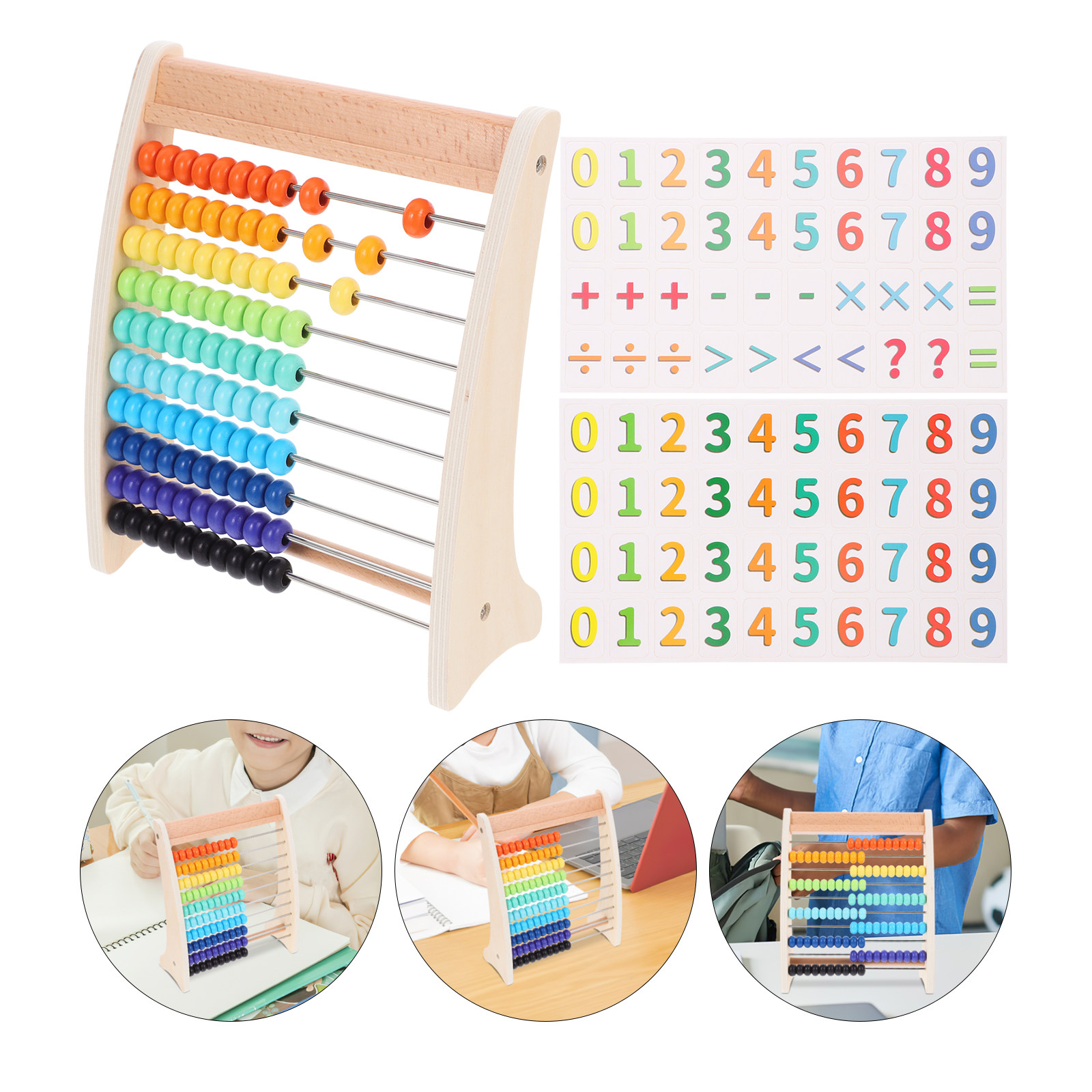 Abacus Counting Bead - 1 Juego de Abaco Educativo de