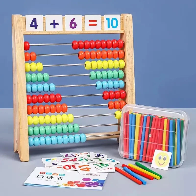 Abacus Counting Bead - Juguete de conteo de madera Ábaco