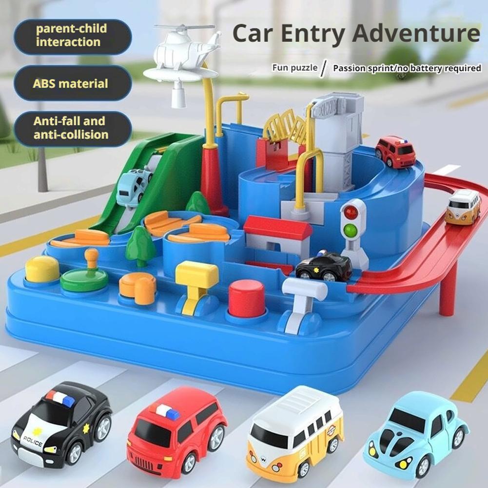 Kids Education Material - Modelo de coche de carreras, vía