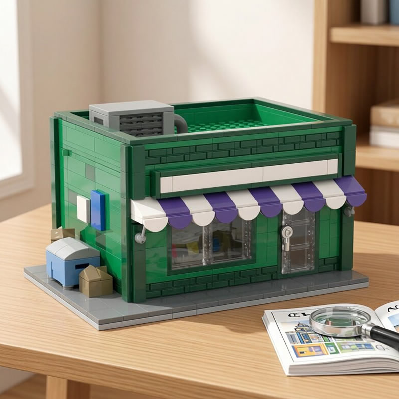 Kids Education Card - Bloques de Construcción MOC, Mini Tienda