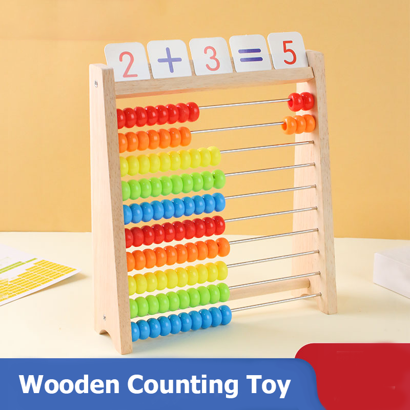 Abacus Counting Bead - Juguete de conteo de madera Ábaco