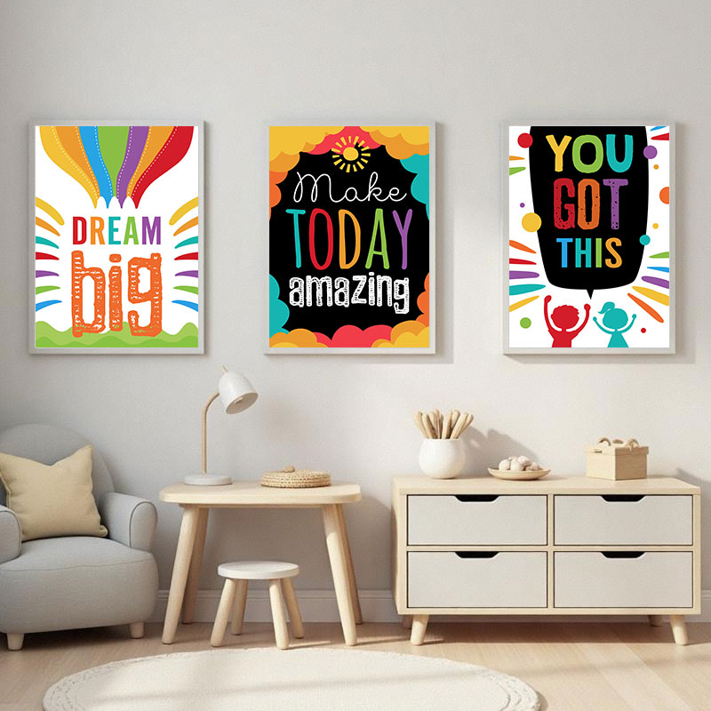 Inspirational Kids Education Quotes - Impresiones artísticas en lienzo con citas