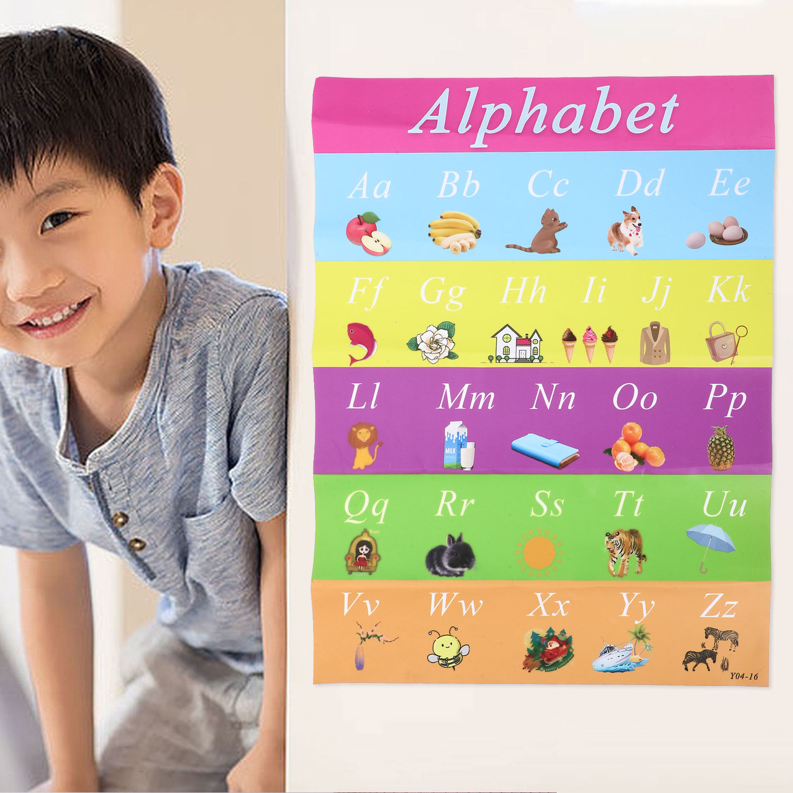 Póster autoadhesivo del alfabe - Kids Educational Poster reseña y precio