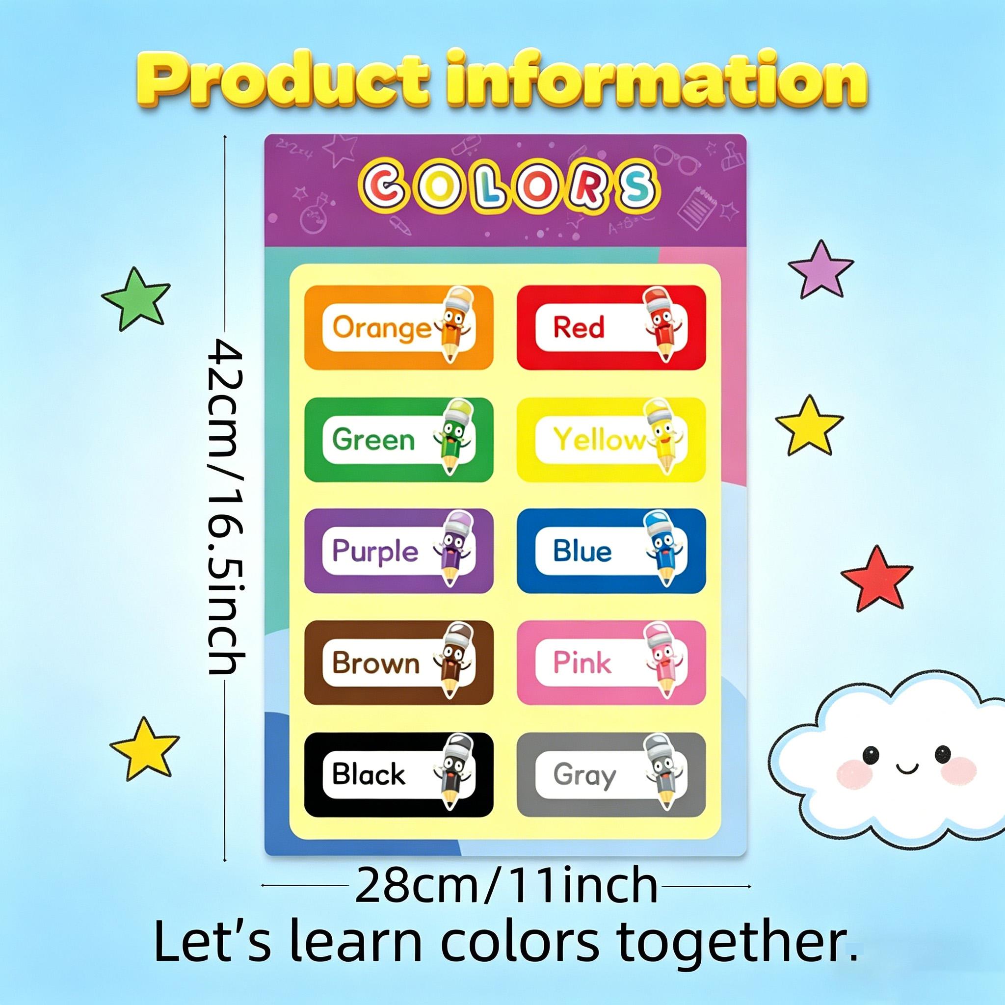 16 Pósters Educativos para Niñ - Kids Educational Poster reseña y precio
