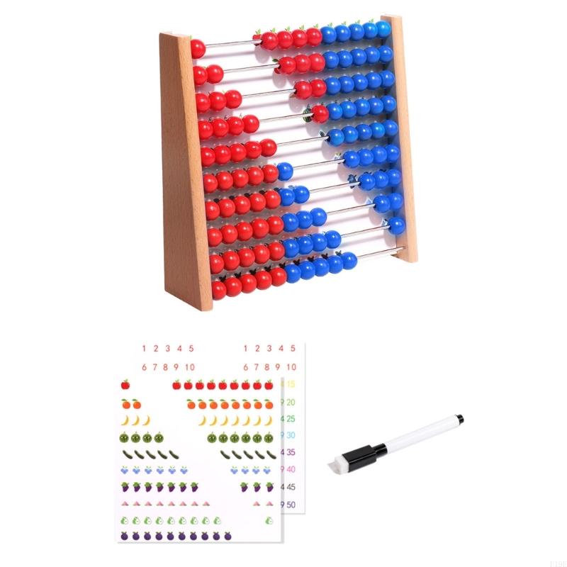 Ábaco madera con cuentas rojas - Abacus Counting Bead reseña y precio