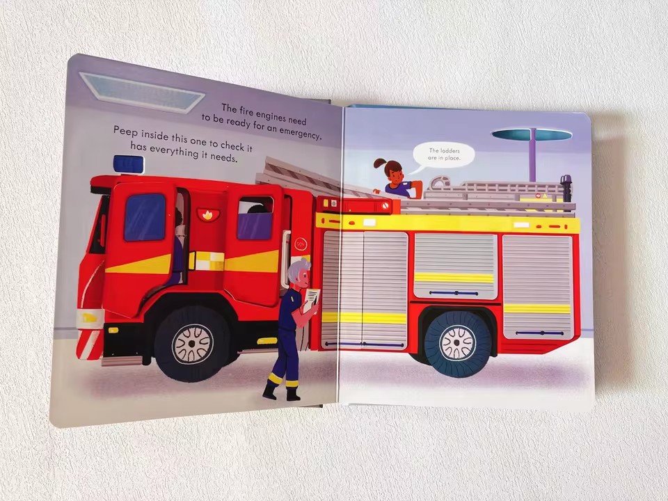 Usborne Peep Inside How A Fire - Kid Education reseña y precio