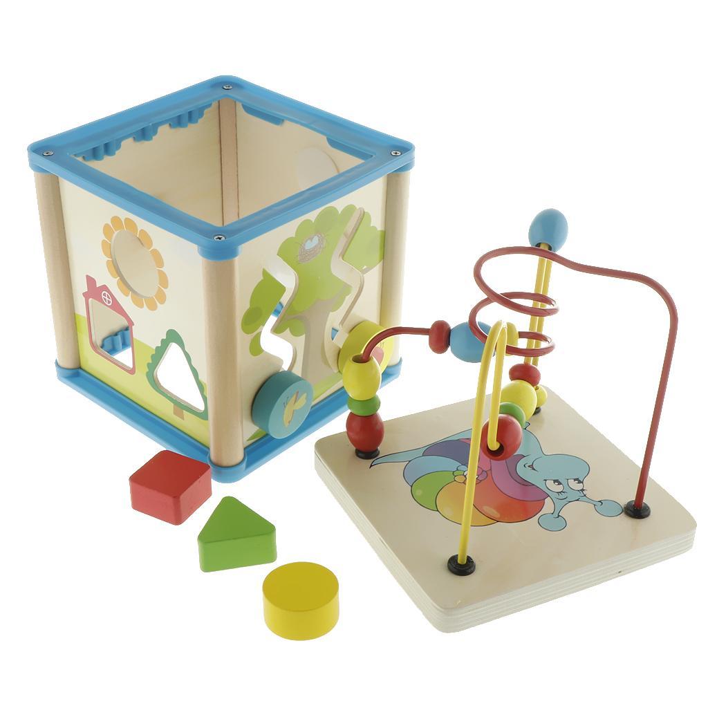 Cubo de Actividades de Madera, - Abacus Counting Bead reseña y precio