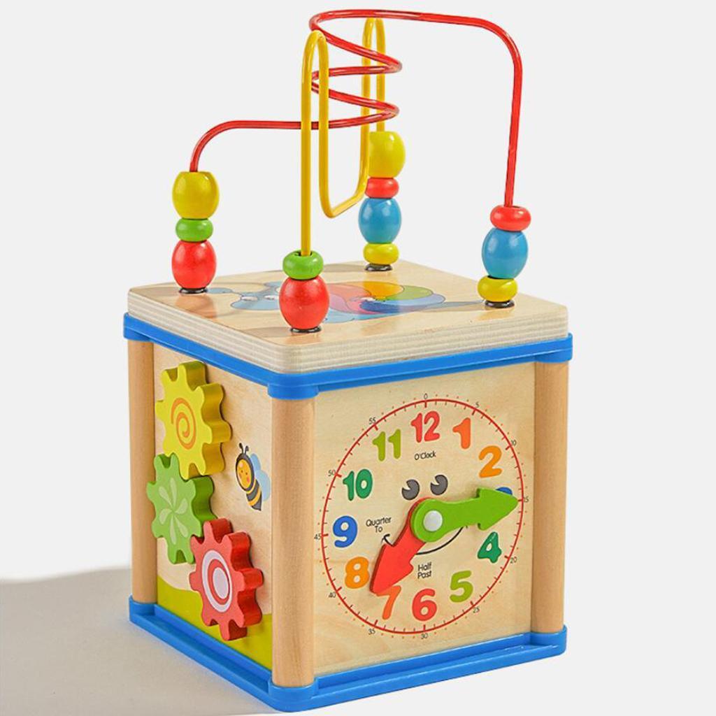 Cubo de Actividades de Madera, - Abacus Counting Bead reseña y precio