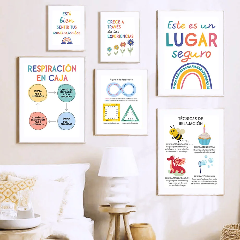 Lema de educación española, so - Kids Educational Poster reseña y precio
