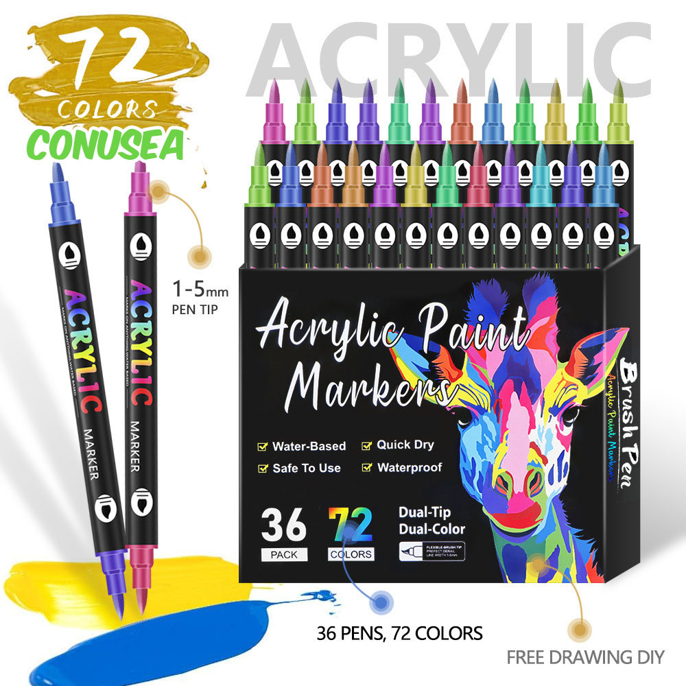Rotuladores de pintura acrílic - Kids Education Tips reseña y precio