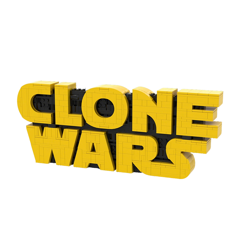 742 Piezas MOC Clone Wars Logo - Kids Education Logo reseña y precio