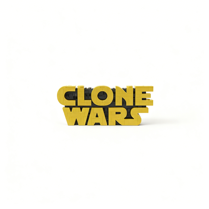 742 Piezas MOC Clone Wars Logo - Kids Education Logo reseña y precio