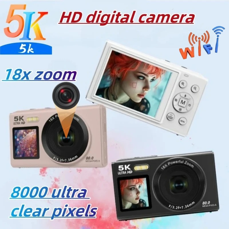 Cámara Digital HD 5K con WiFi, - Kids Education News reseña y precio