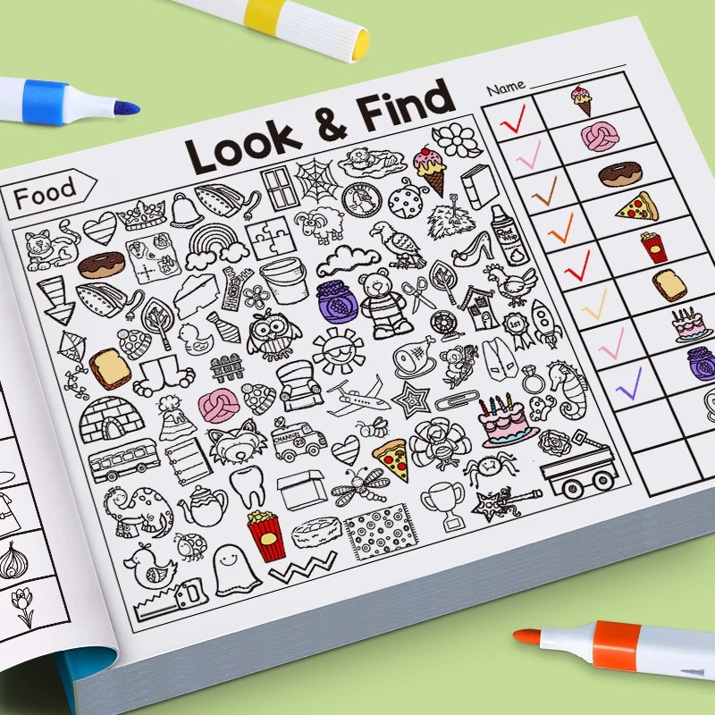 Libro para colorear Look And F - Kid Education reseña y precio