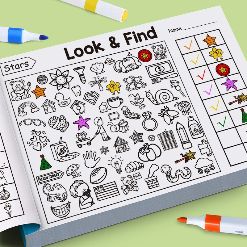 Libro para colorear Look And F - Kid Education reseña y precio