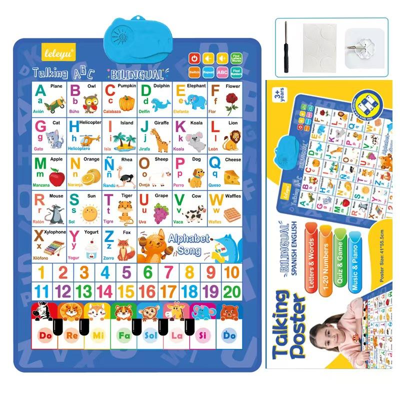 Póster Interactivo Bilingüe In - Kids Educational Poster reseña y precio