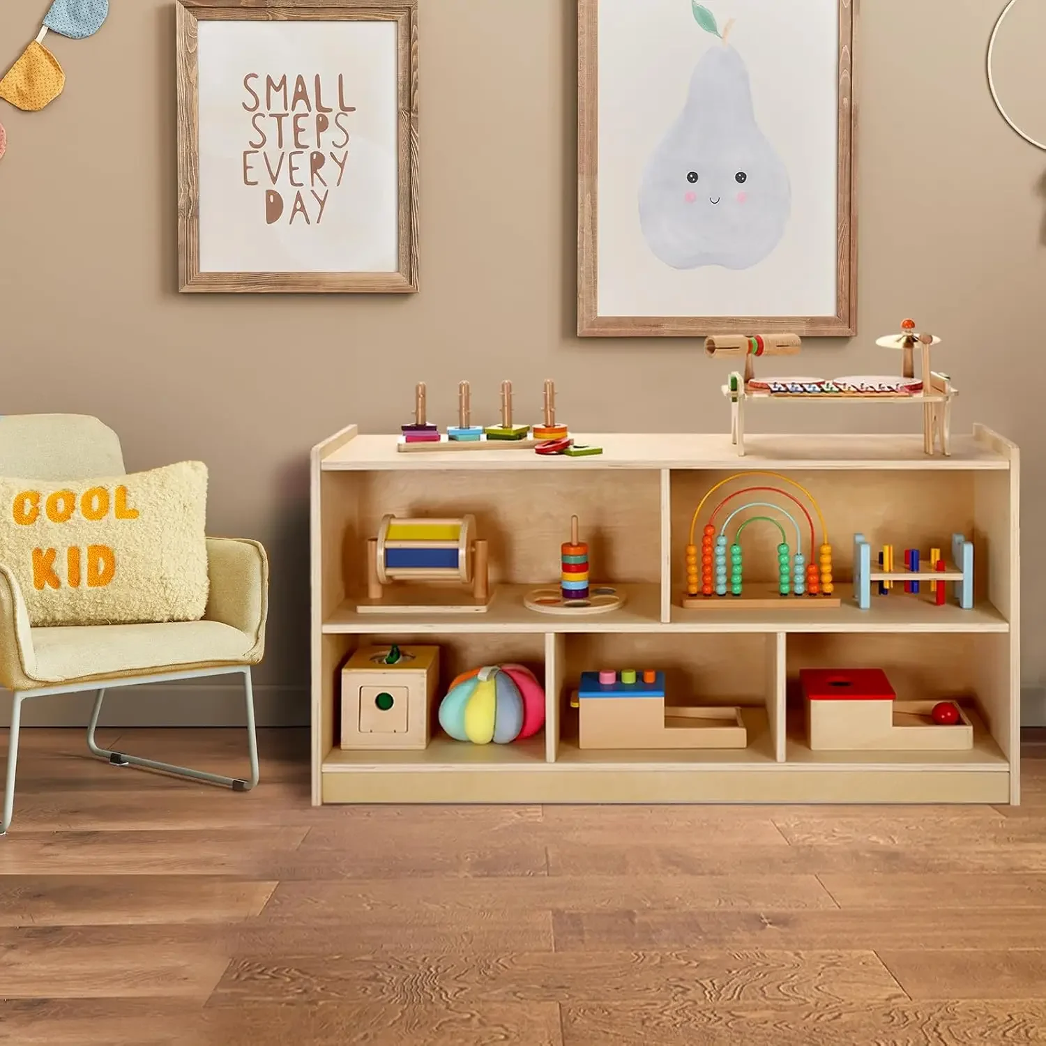 Armario de Almacenamiento de M - Montessori Shelf Toy reseña y precio