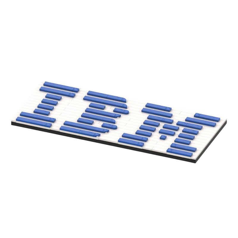 206 Piezas MOC Logo IBM, Bloqu - Kids Education Logo reseña y precio