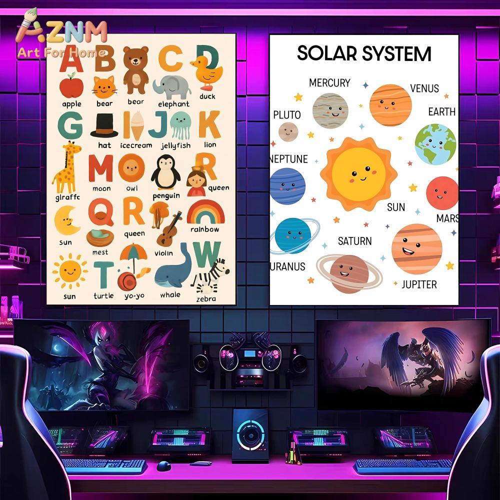 AZNM - Póster educativo de lon - Kids Educational Poster reseña y precio