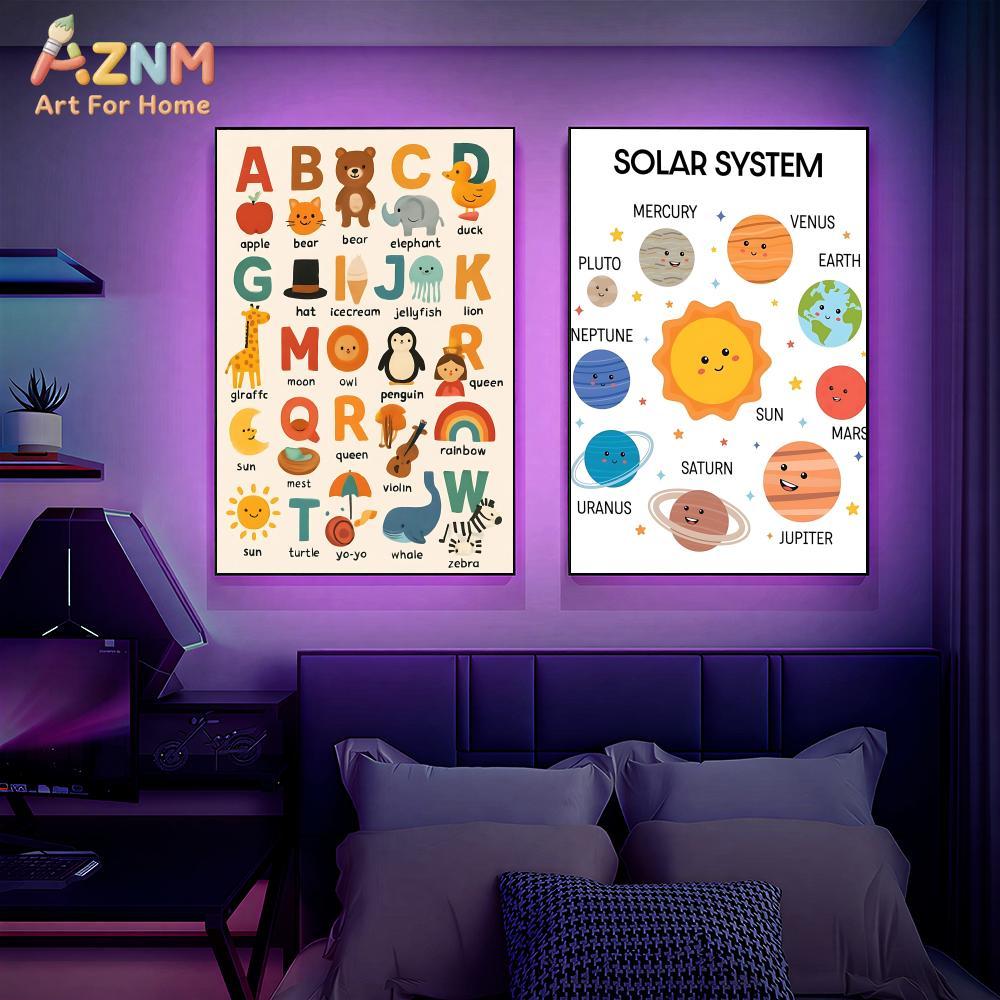 AZNM - Póster educativo de lon - Kids Educational Poster reseña y precio