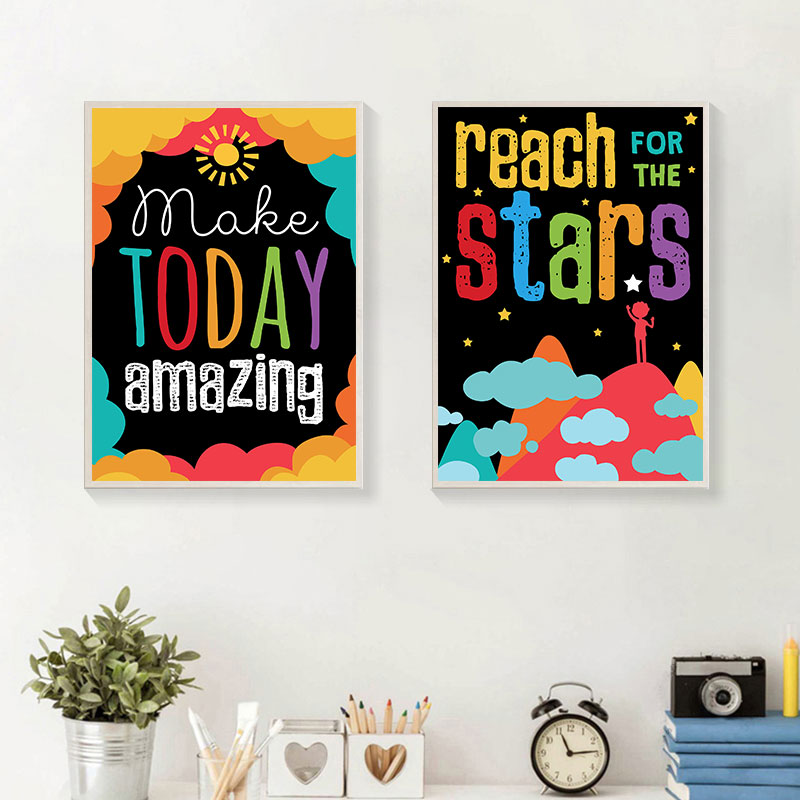 Impresiones artísticas en lien - Inspirational Kids Education Quotes reseña y precio