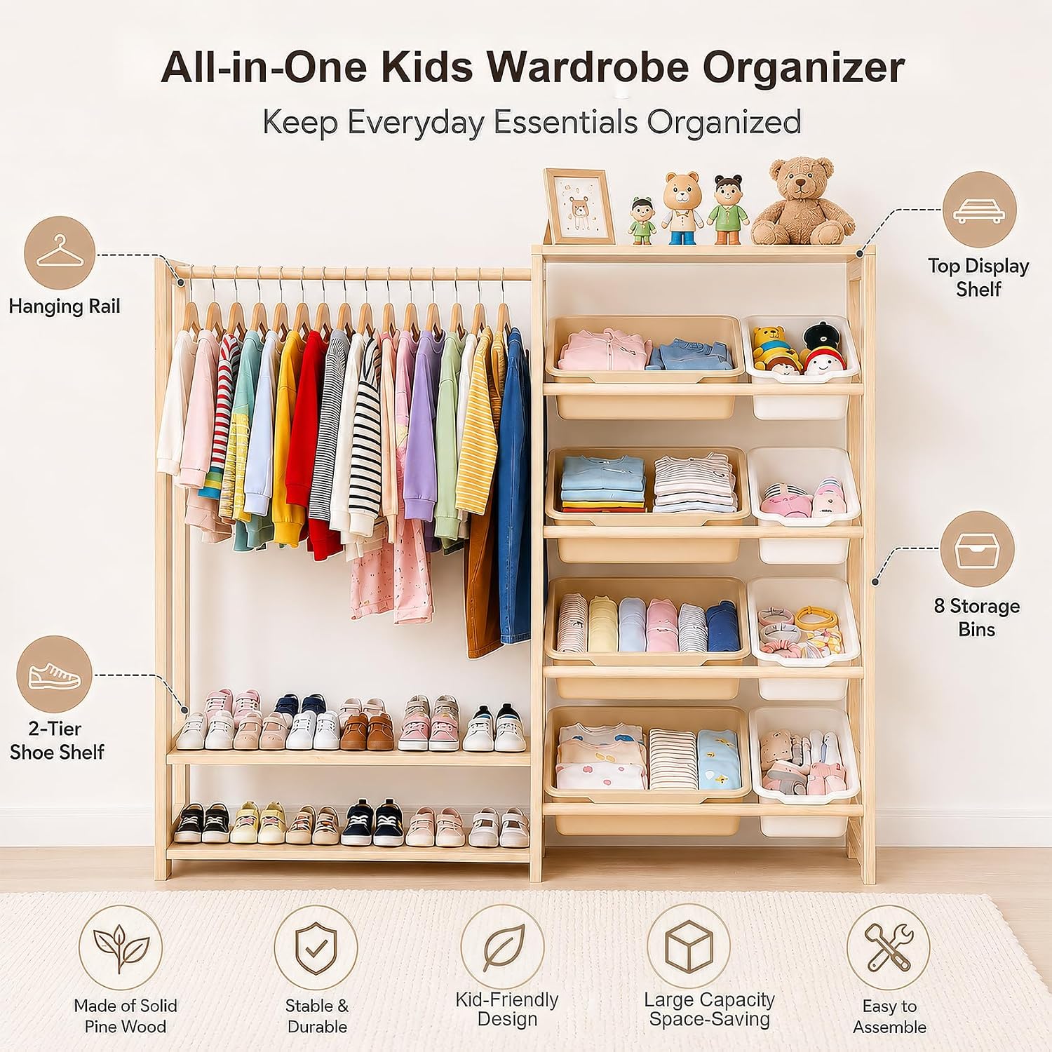 Armario Montessori para Niños  - Montessori Shelf Toy reseña y precio