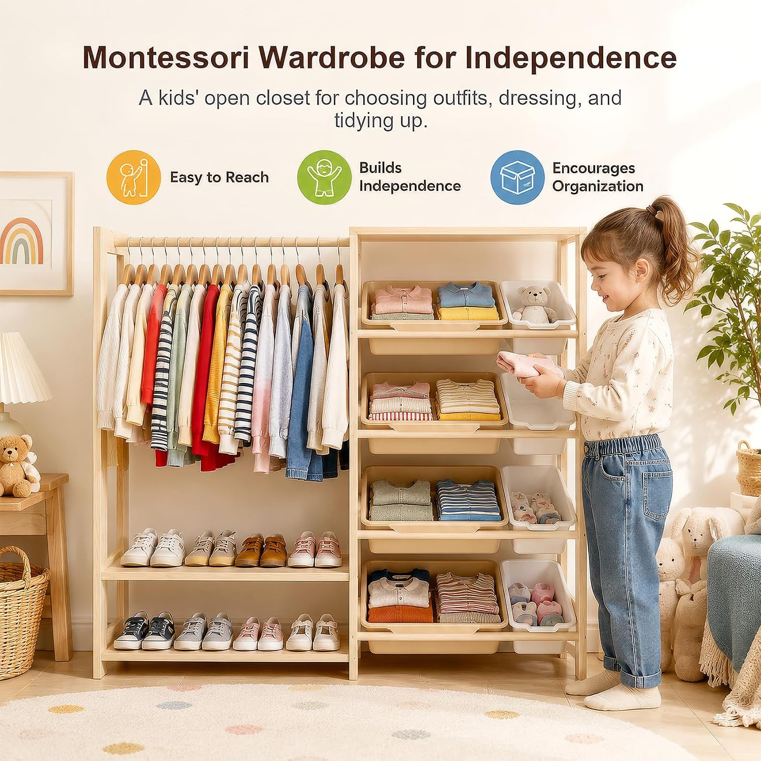 Armario Montessori para Niños  - Montessori Shelf Toy reseña y precio