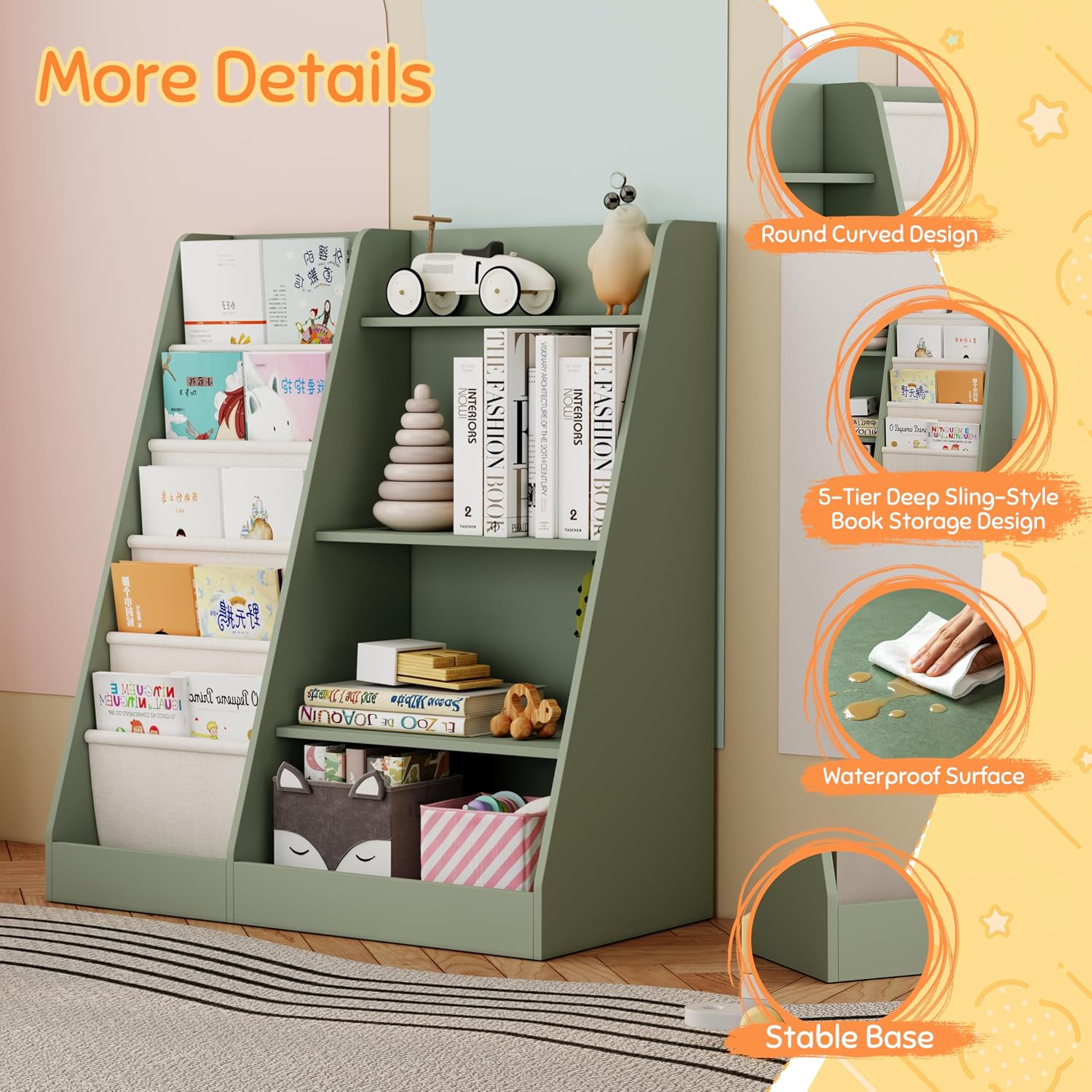 Estantería para Libros y Organ - Montessori Shelf Toy reseña y precio