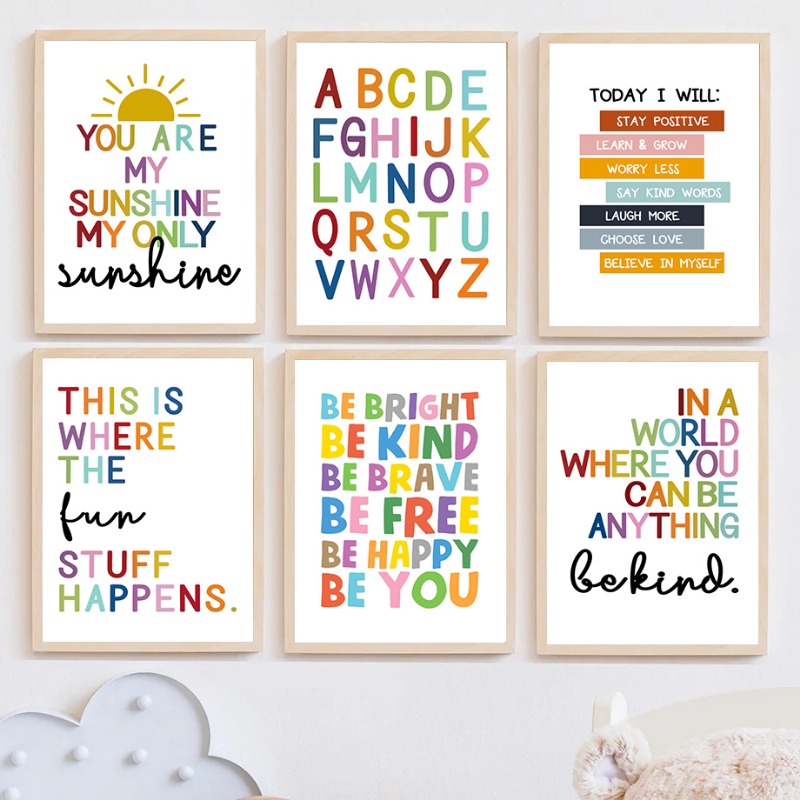 Póster educativo en inglés, al - Kids Educational Poster reseña y precio